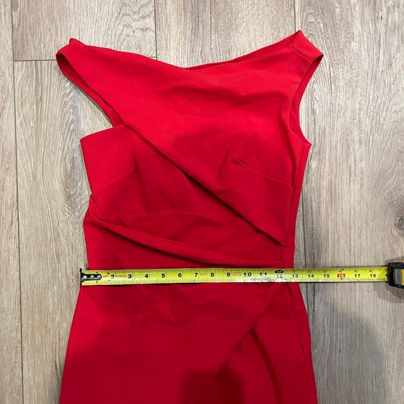 CHIARA BONI LA PETITE ROBE Women's Silvietta Cocktail Dress Size 42/US6 In Red - Picture 7 of 11
